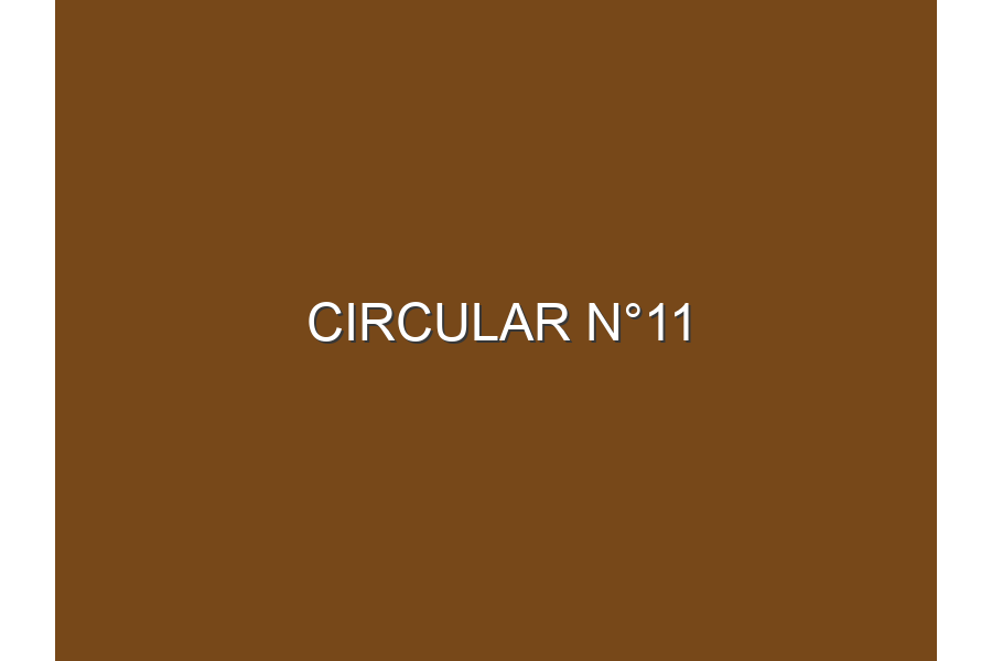Circular N°11